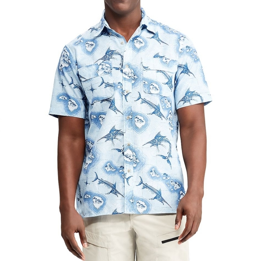 Chaps Big & Tall Performance Sun Protection Shirt NWT
